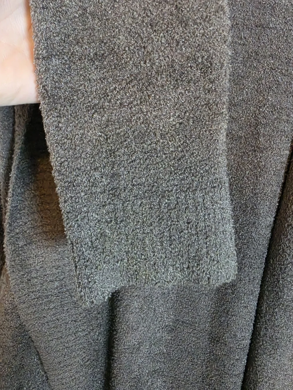 Barefoot Dreams CozyChic Lite Circle Cardigan M Carbon Grey Open Front Minimalis - Picture 4 of 9